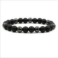 thumbnail image 4 of RSAMD Fashion 8mm Natural Lava Stone Tiger Eye Beaded Men's Bracelets Jewellery Gift-Lava, 4 of 9