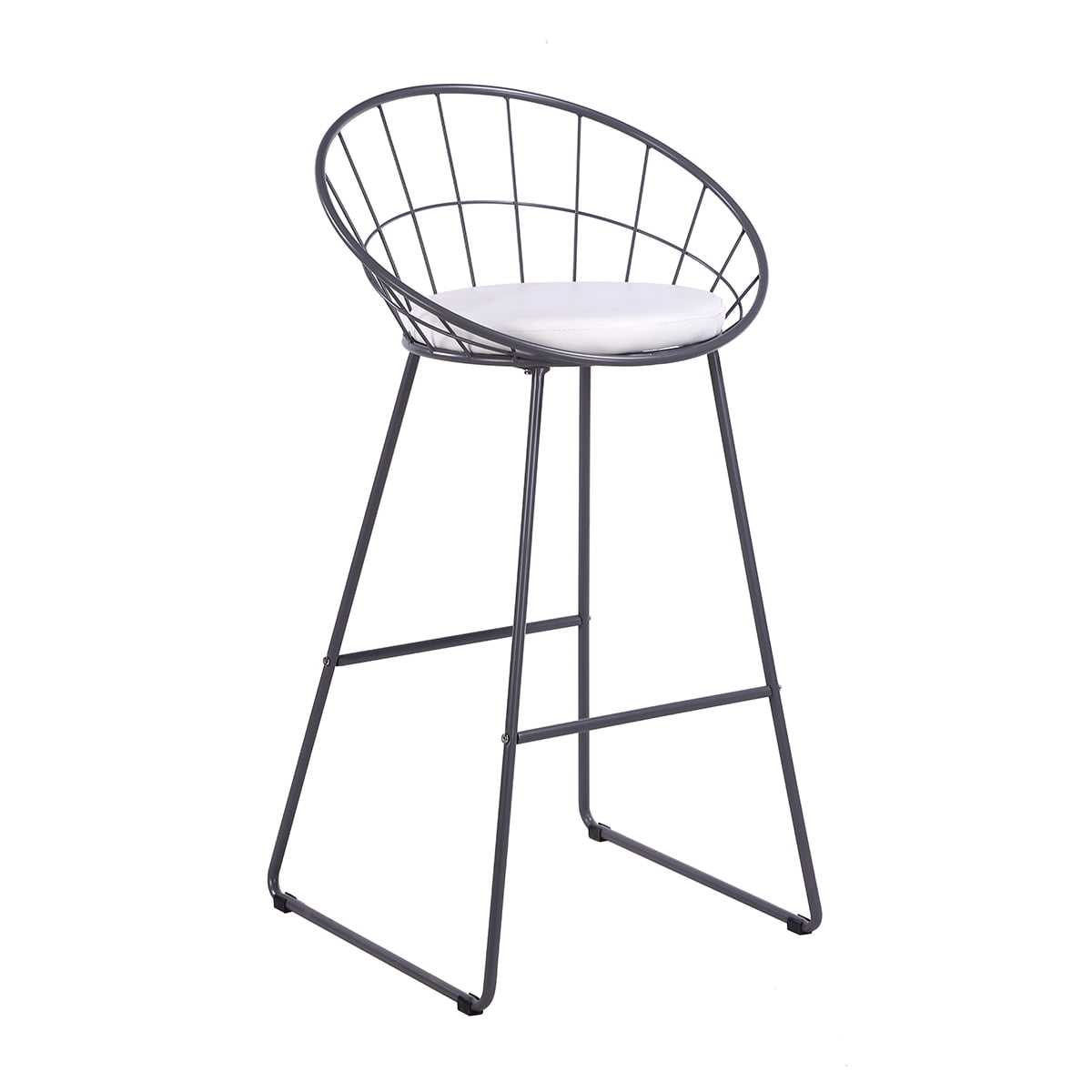Nordic Bar Chair Iron Art Black Stool Modern Simple Home Back High Creative Personalized 