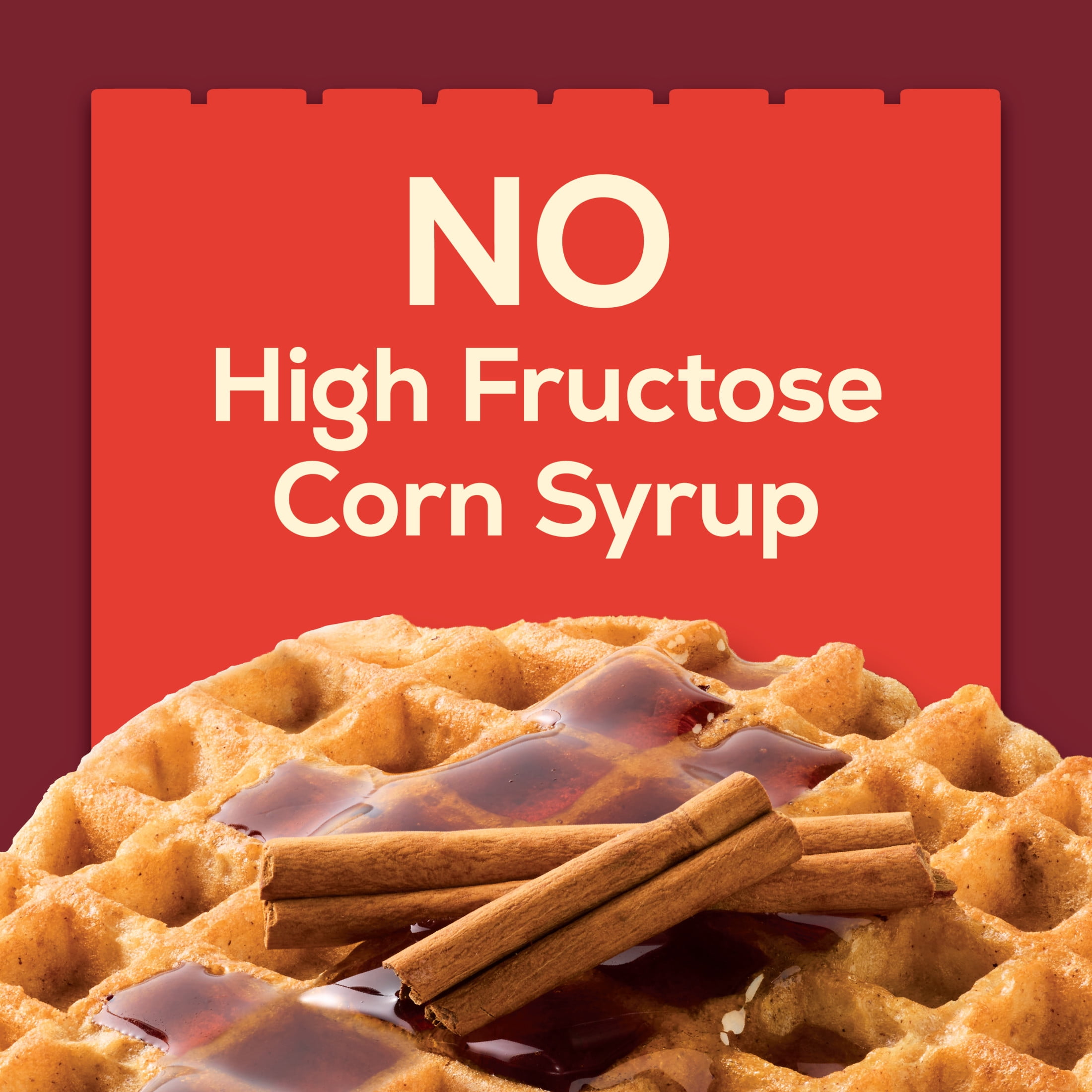 Jimmy Dean Protein Cinnamon Waffles, Fully Cooked Breakfast, 11.28 oz, 8 Count (Frozen)