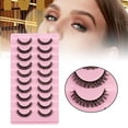 thumbnail image 4 of 10 Pairs Russian Strip Lashes Curly Handmade   F  19x10.5x1.5CM, 4 of 7
