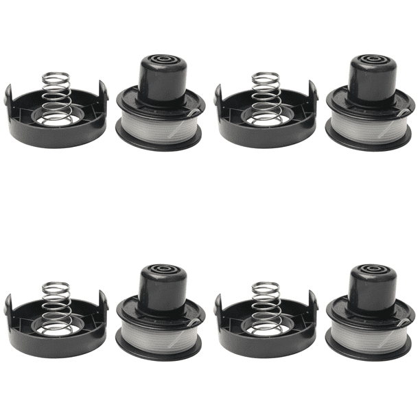 Carretes Repuesto para Hilo Desbrozadora 20 Pies Con Tapa Y Resorte Decker Black