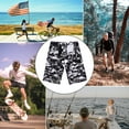 thumbnail image 4 of Men's Classic Relaxed Cargo Short Lightweight Multi Pocket Casual Outdoor Hiking Shorts(1Camo 1White,34), 4 of 4