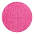 thumbnail image 3 of Unique Loom Solid Shag Collection Area Rug (7' 1" Round Taffy Pink), 3 of 7