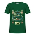 thumbnail image 3 of ZQUUVOU Men's T-Shirt Crew Neck Casual Printed Sports Short Sleeve Shirts (Army Green,M), 3 of 3