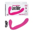 thumbnail image 4 of California Exotic Novelties Rechargeable Silicone Love Rider Strapless Strap-On, Pink, 4 of 7
