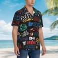 thumbnail image 5 of Balery Men'S Summer Hawaiian Shirts Short-Sleeve Design Name Printed Casual Shirts - Size Name, 5 of 9
