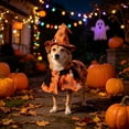 thumbnail image 6 of Halloween Pet Cloak Hat Set, Cute Festival Costume for Dogs and Cats, Soft and Cozy Holiday Dress Up Outfit, Adjustable Fit for Pets, 6 of 7