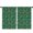 Green Christmas Gingerbread, variant on Blackout Kids Curtains,Christmas Stocking Pattern Childrens Insulated Curtains Set Of 2,Bedroom Essentials,Toddler Room Decor 42"x54"