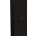 thumbnail image 3 of Home Square 2 Piece Wood Multi Storage Two-Door Pantry Cabinet Set in Black, 3 of 11