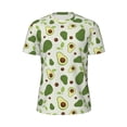 thumbnail image 5 of Wukai Green Avocado Print Men's Short-Sleeved Mesh T-Shirt,Quick-Dry Short Sleeve Workout T-Shirt-5X-Large, 5 of 8