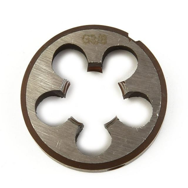 Chendee Moules Ronds en Fil de Tuyau Haute Résistance pour Bsp 1/8 1/4 3/8 1/2 3/4 Hss Acier Haute Vitesse, G3/8-19