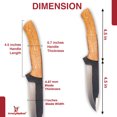 thumbnail image 3 of Armory Replicas No Sweat Full Tang Drop Point High Carbon Steel Walnut Wood Handle, 3 of 7