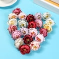 thumbnail image 1 of Happy date 10Pcs 4.5cm Artificial Flower Head Retro DIY Realistic Decorative Handcrafts Faux Rose Head Home Decor, 1 of 8
