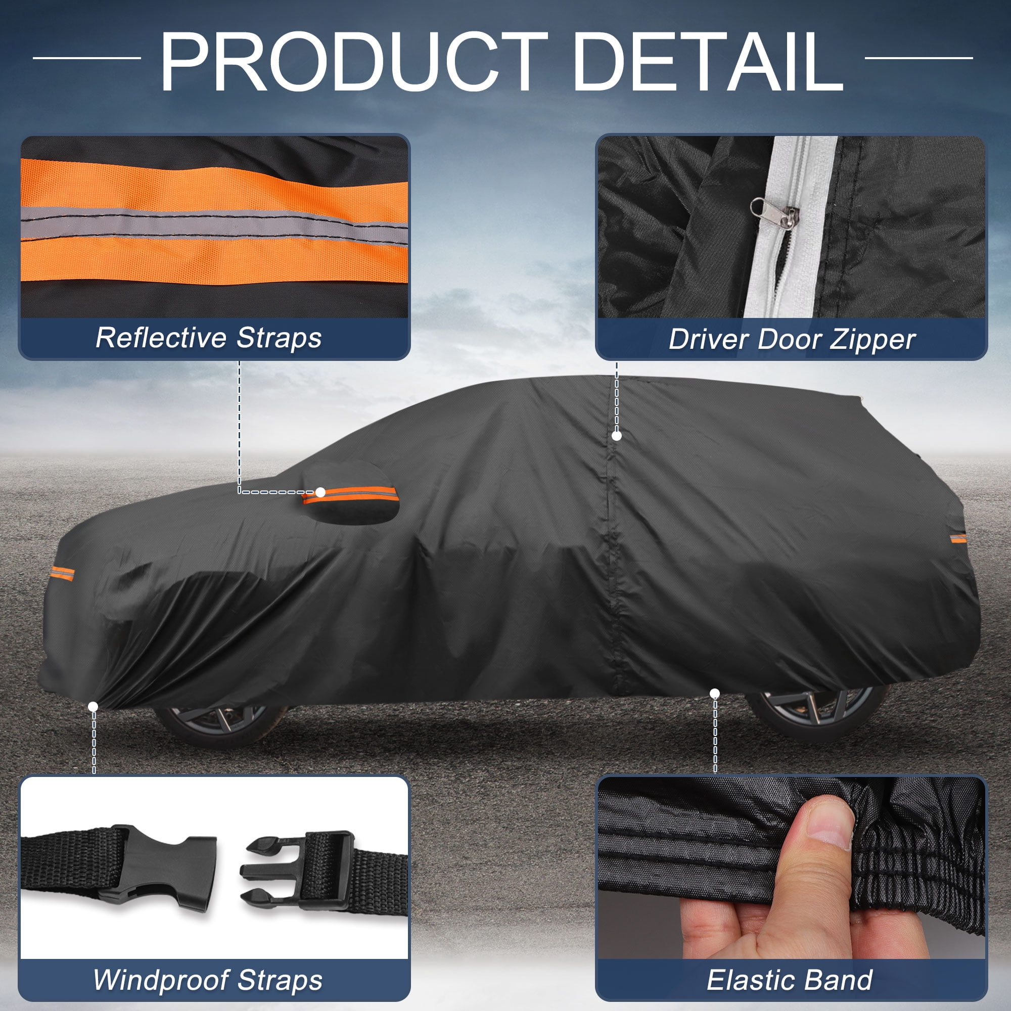 Unique Bargains 210D-PU Car Cover for Volvo XC60