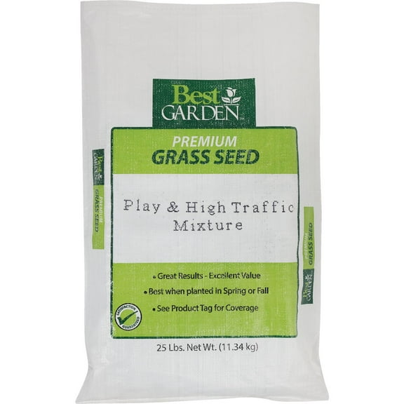 Best Garden 25 Lb. 7500 Sq. Ft. Coverage High Traffic Grass Seed 71108