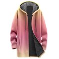 thumbnail image 4 of Womens Zip Up Long Hoodie Jacket Lightweight Tunic Sweatshirt Open Front Cardigan, 4 of 5