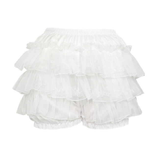 Pantalones bombachos multicapa Y2K para mujer, con cintura elástica, cómodos y bonitos. 1 talla