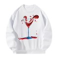 thumbnail image 2 of Sudadera con cuello redondo para mujer, ropa deportiva a la moda, jersey elegante, Tops para desplazamientos, uso diario, regalo de año Nuevo , l L, 2 of 8