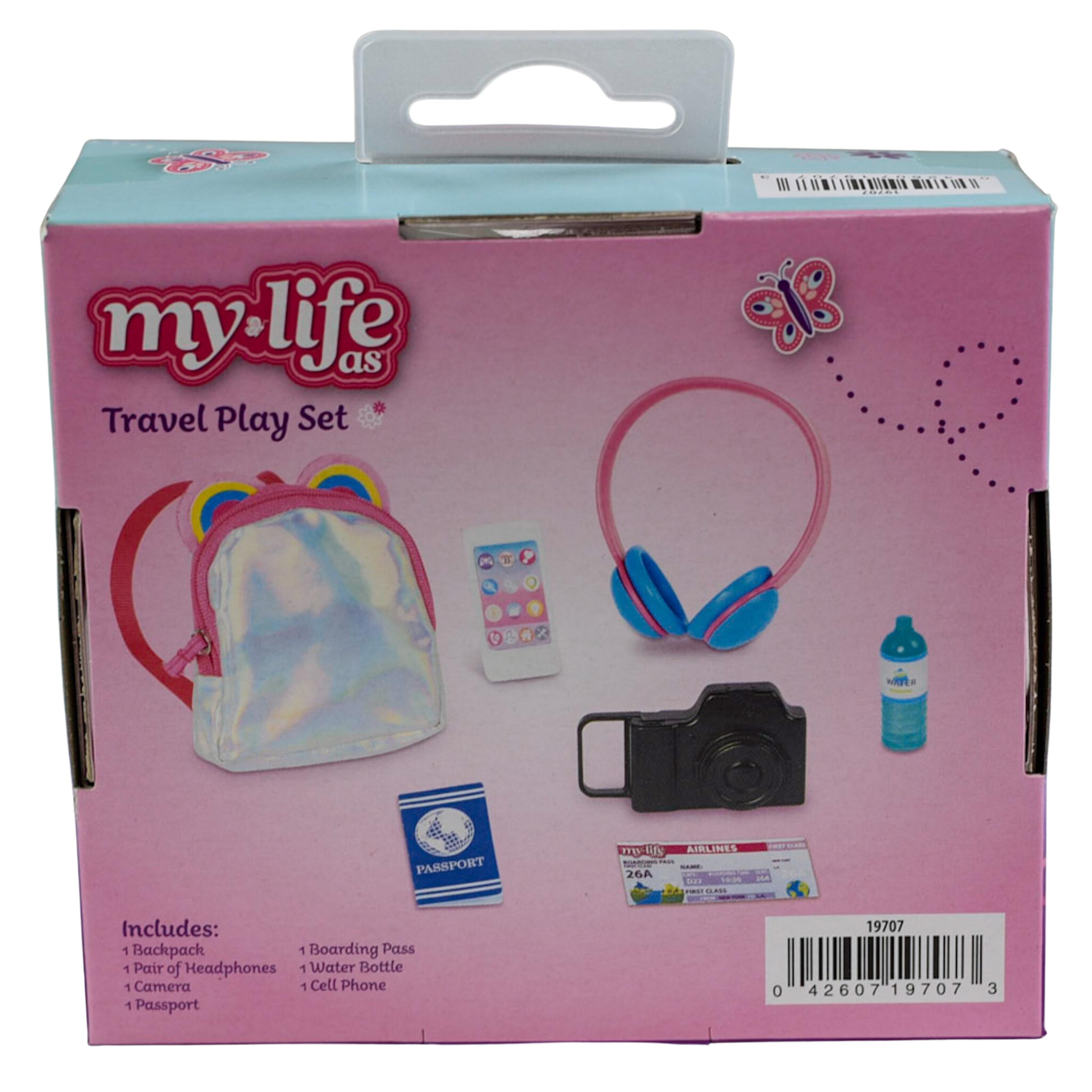My Life As Travel Play Set for 18-inch Doll, 7 Pieces Included, Multi-color