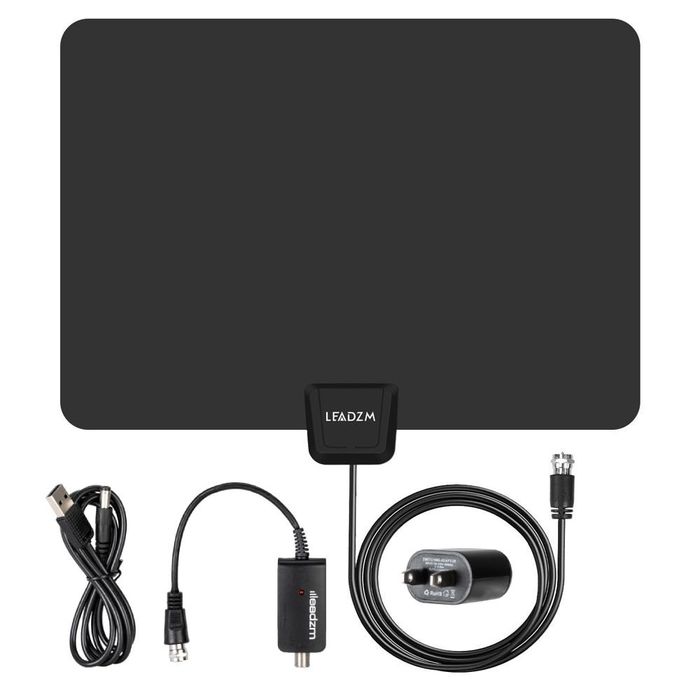 Ktaxon 1080P Digital TV Antenna 110 Miles Multidirectional Amplifier