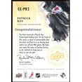 thumbnail image 2 of Patrick Roy Card 2008-09 UD Masterpieces Canvas Clippings Jersey Brown #CCPR2, 2 of 2