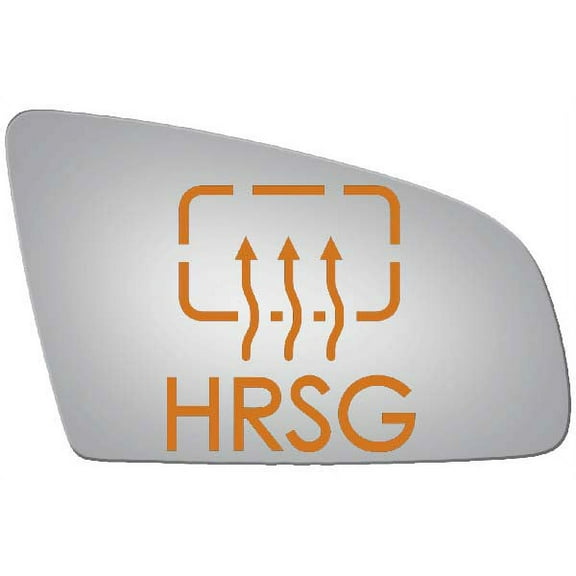 Burco Side View Mirror Replacement Glass with Motor Mount Plate - Clear Glass - 5135HRSG