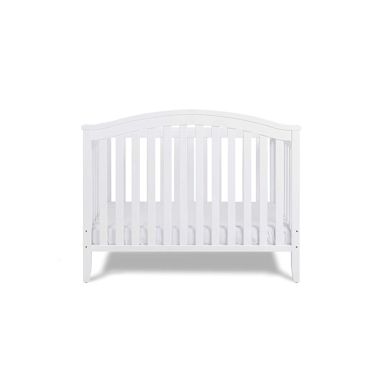 Convertible Crib 4-in-1 Modern Baby Crib Bed Daybed White Chic Design