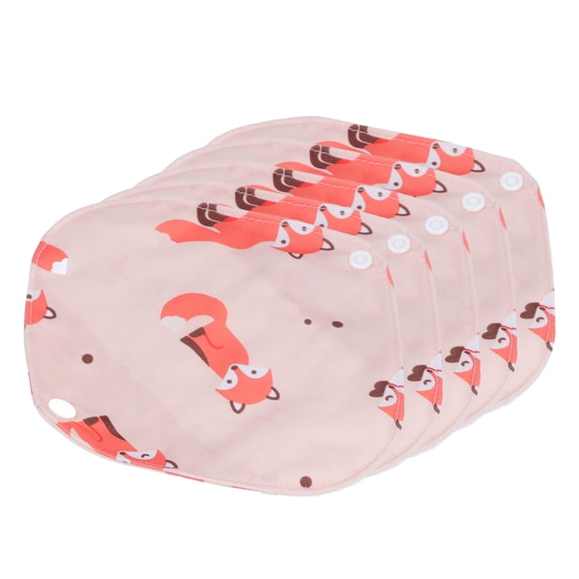Almohadilla Menstrual Reutilizable, Protector De Bragas Reutilizable Y Transpirable Con Patrón De Zorro Rojo De Alta Absorbencia Para La Oficina