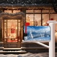 thumbnail image 2 of Blue Winter Mailbox Cover Blue Sky White Clouds Snow Forest Xmas Magnetic Mailbox Covers Christmas Decorative Mail Box Wraps Post Letter Cover for Farmhosue Garden Standard Size 21x25.5, 2 of 6