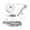 White, variant on Goodhd Pull Cord Light Switch Bathroom Ceiling Light Pull Cord Switch With 200Cm Chain-Black