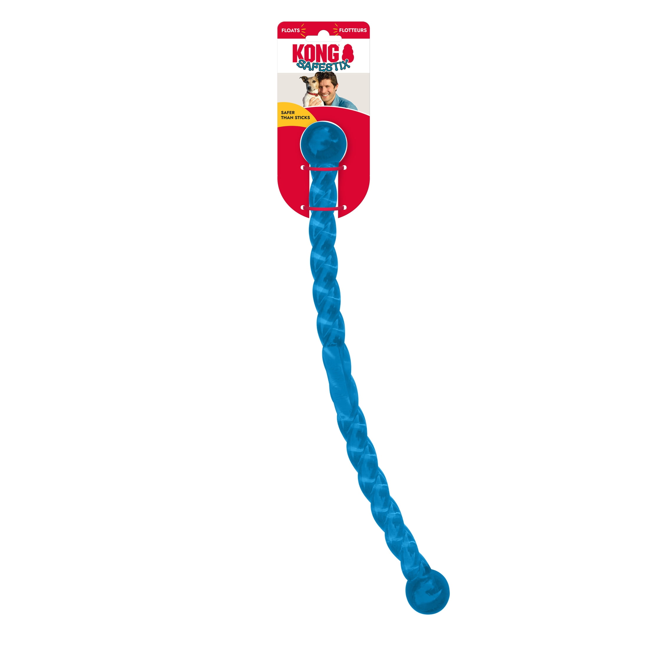 KONG® SafeStix Durable Dog Toy, Blue, Medium