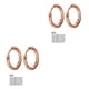 thumbnail image 3 of Jumpingount Pequeños pendientes de aro de plata Diseño único Galvanoplastia de acero inoxidable Accesorios de joyería de labios de cartílago Type8 NO8, 3 of 6