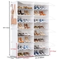 thumbnail image 3 of Shoe Storage,32 Pairs Shoe Rack Organizer for Closet Shoe Cabinet with Door Shoe Shelves for Closet,Entryway,Hallway,Bedroom, 3 of 4