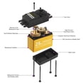 thumbnail image 4 of Servos Digitales Metal Gear impermeable 25 kg alto Torque Digital Servo Kits para RC Car Robot Likrtyny libre de BPA, 4 of 4