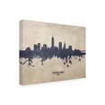 thumbnail image 2 of Michael Tompsett 'Cleveland Ohio Skyline Concrete' Canvas Art, 2 of 3