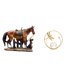 thumbnail image 1 of Estatua de caballo de cristal, adorno artístico, escultura de resina, figura de metal, decoración de escritorio, colección de adornos de interior, sop, 1 of 8