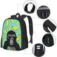 thumbnail image 3 of 3D Printed Gorilla Tag Backpack Cartoon Blue Monkey Backpack Novelty Casual Travel Backpack Lightweight Large Capacity Backpack for Gorilla Tag Game Lovers Gift, 3 of 7