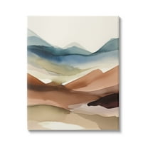 Stupell Industries Abstract Desert Landscape Landscape Painting Gallery Wrapped Canvas Art Print Wall Art, 24 x 30