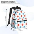 thumbnail image 4 of Fotbe Red Blue Polka Dots Lightweight Casual Laptop Backpack for Men and Women, Daily use Waterproof backpack, Backpack for College, 4 of 8