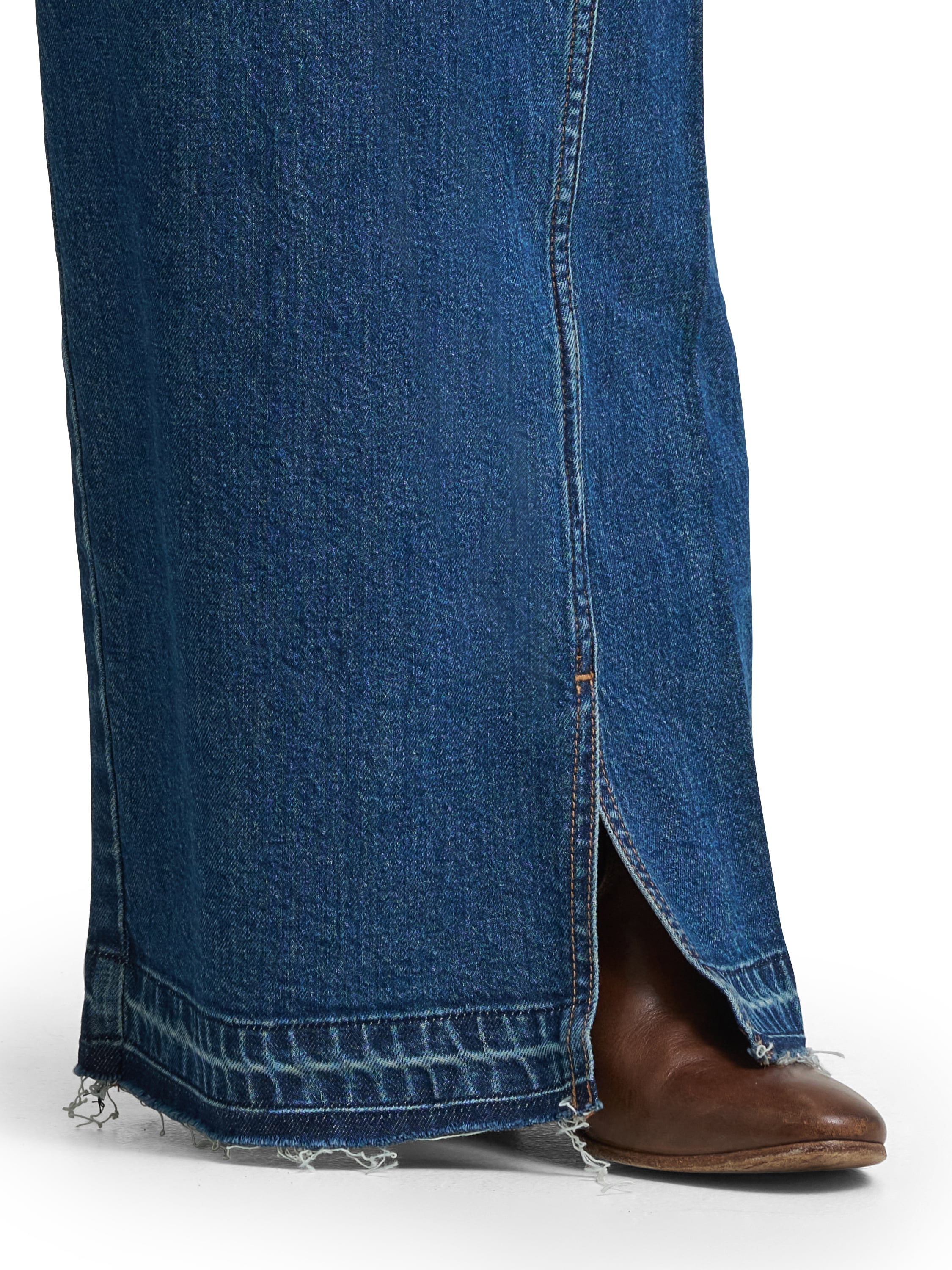 Lee® Women's and Plus Loose Fit Rider Denim Jeans with Released Hem