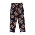 thumbnail image 4 of Goofa Bouquet Printed Soft Pajama Pants for Women, Wide Leg Comfy Casual Lounge Yoga Pants-XX-Large, 4 of 9