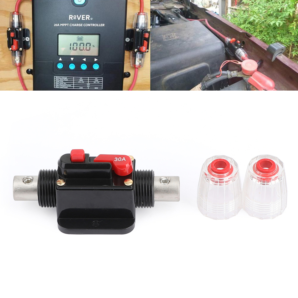 Circuit Breaker 20A-100A AMP Car Marine Stereo Audio Inline Replace Fuse DC 12V