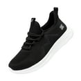 thumbnail image 6 of Winter Running Shoes for Women Warm Furry Lined Slip on Walking Shoes Lace up Fashion Sneakers Cold Weather Outdoor Athletic Shoes Black Size 8, 6 of 9