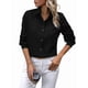 thumbnail image 1 of Camisas con Botones para Mujer, Blusas de Larga, Blusas Casuales Lisas para Oficina y Trabajo Negro M, 1 of 7