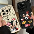 thumbnail image 2 of Mickeys Minnies Couple Cute Phone Case for IPhone 16 15 14 13 12 11 Pro Max Mini XR XS X 7 8 Plus Soft TPU Back Cover TYW-185G240725JH2 iPhone 15 Plus, 2 of 7