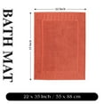 thumbnail image 5 of Superior Leo Cotton Geometric Border Bath Mat, 22" x 35", Set of 2, Coral, 5 of 10