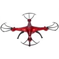 thumbnail image 3 of Drone con control remoto de 2,4 GHz, mantenimiento de altitud, retorno con una tecla, RC Quadcopter (rojo sin cámara), 3 of 4
