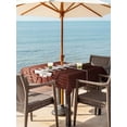 thumbnail image 2 of Outdoor Tablecloth with Umbrella Hole and Zipper, American Football Laces Square Table Cloth 60x60 Inch Waterproof Tablecloth, Classic Rugby Sports Picnic Table Cover for Patio Camping, 2 of 7
