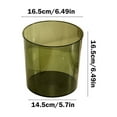 thumbnail image 3 of AJKSFHIU Small Trash Can Wastebasket, Garbage Container Basket for Bathrooms, Trash Can with Lid, Desktop Clear Trash Can Plastic Trash Can Small Countertop Trash Can for Office Dresser, 3 of 7