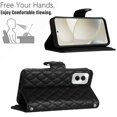 thumbnail image 4 of for Motorola Moto G Power 5G 2024 Wallet Case, Elegant Card Holder Cash Slot PU Leather Kickstand Shoulder Strap Shockproof Protective Flip Women Girls Case Cover for Moto G Power 5G 2024, Black, 4 of 6